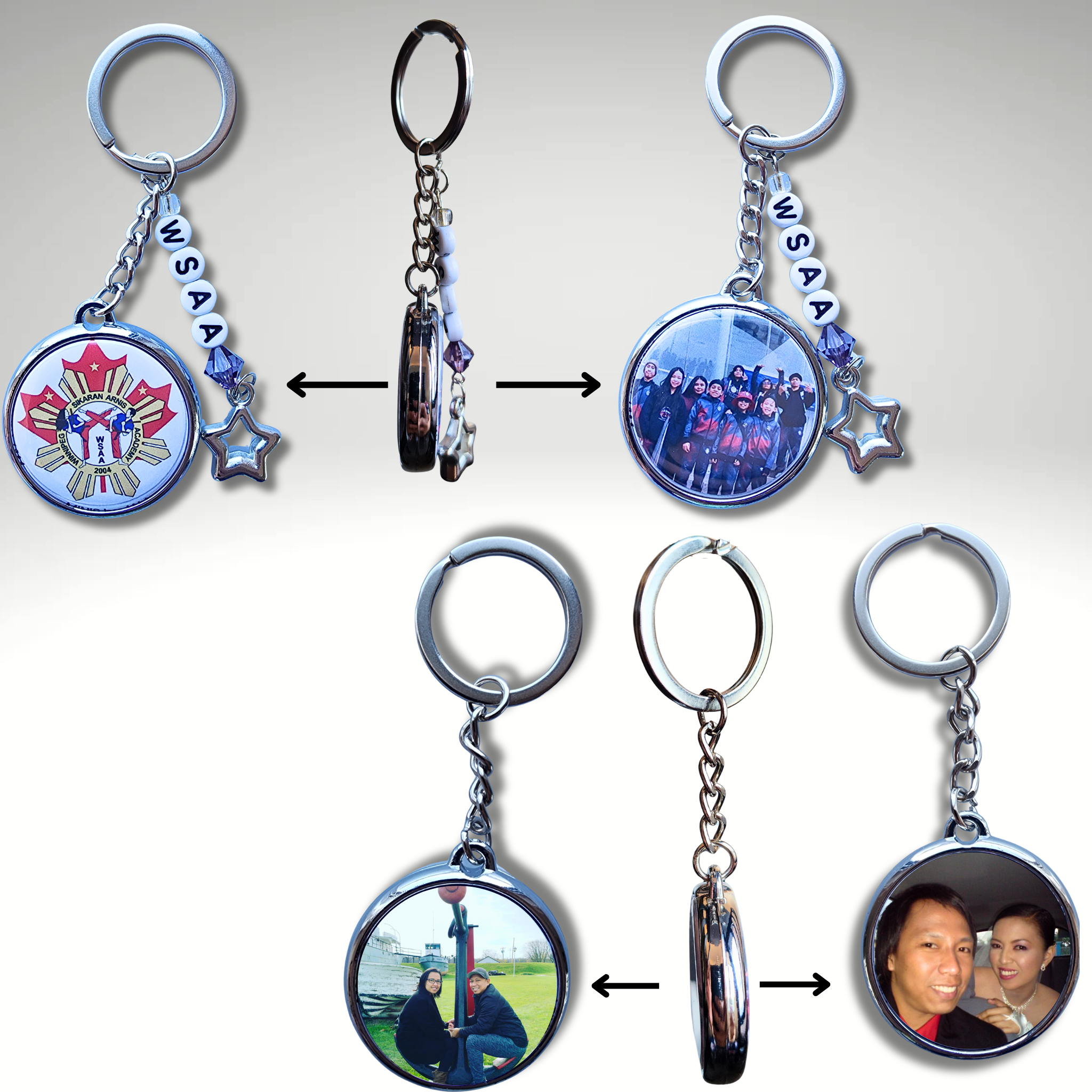 32mm Double Sided Keychain